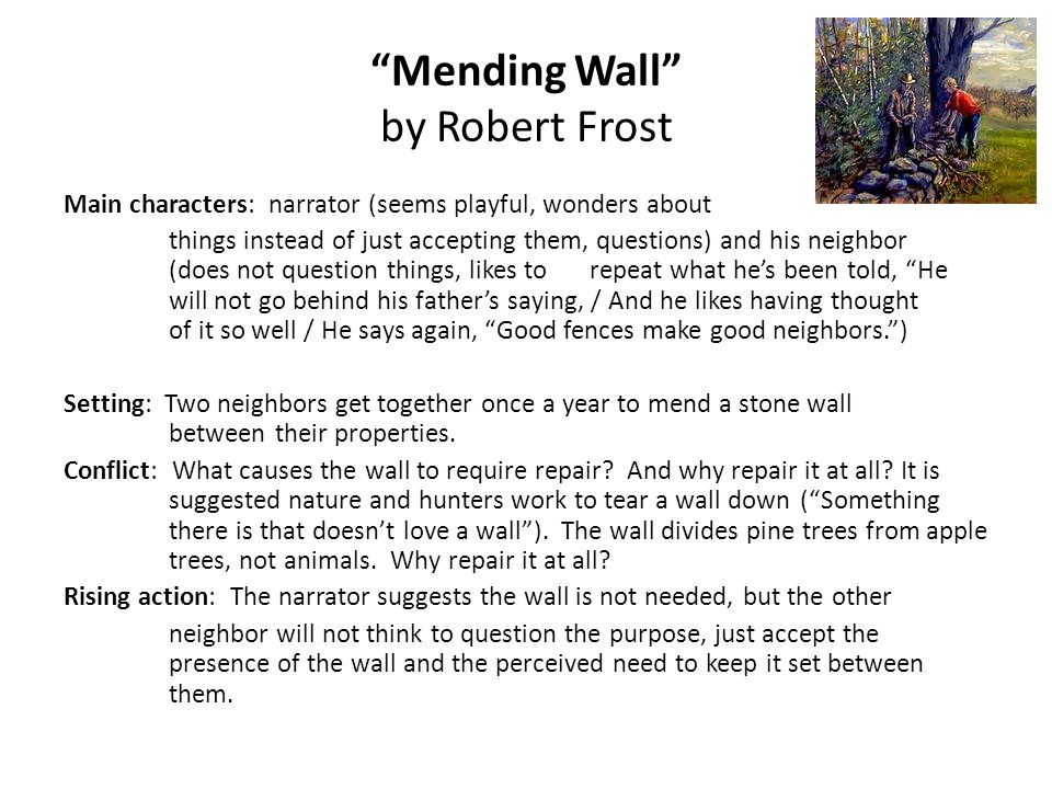 Mending Wall Questions and Answers